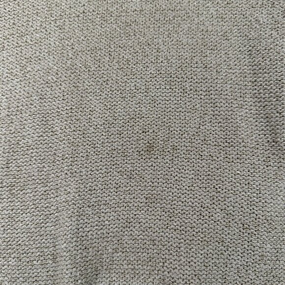 Ann Taylor Sweater Womens XS Metallic Short Sleeve Puff Shoulder Pullover Knit - Picture 2 of 10